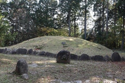 公園内には古墳もあるんです