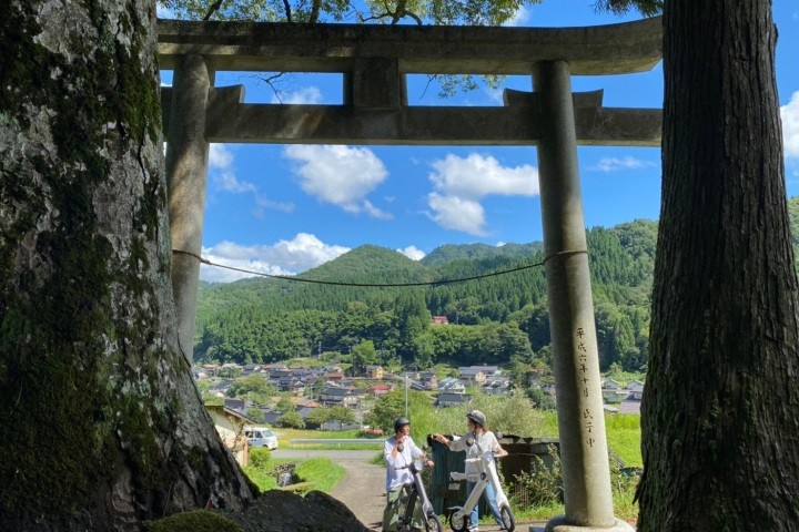 【レンタルEVバイク】どこか懐かしい田舎道をちっこいバイクでぷち旅　90分コース