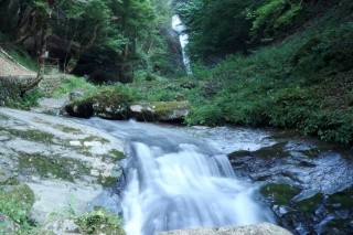 但馬三名瀑の一つ猿尾滝（日本の滝百選）